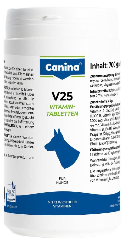 Canina V25, Hund, Tablet, Allgemeiner Gesundheitszustand, Produktbild 