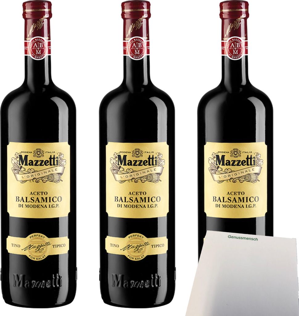 Mazzetti Aceto Balsamico di Modena Tipico Balsamessig 3er Produktbild 