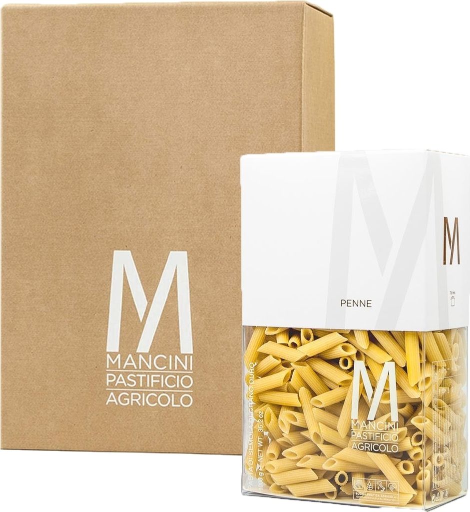 Mancini Pastificio Agricolo - Penne - Italienische handwerkliche Nudeln - 6 x 1 Kg