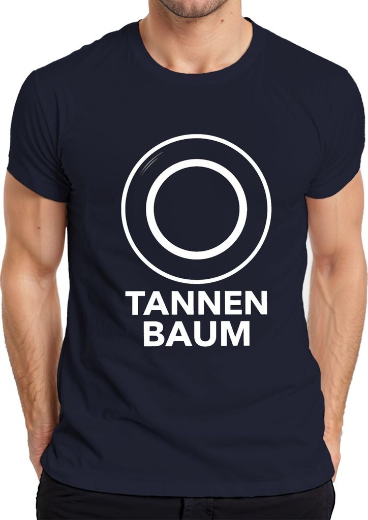 O TANNENBAUM Weihnachten Weihnachtsdeko Weihnachtslied Chorsänger Herren T-Shirt, Navy, M