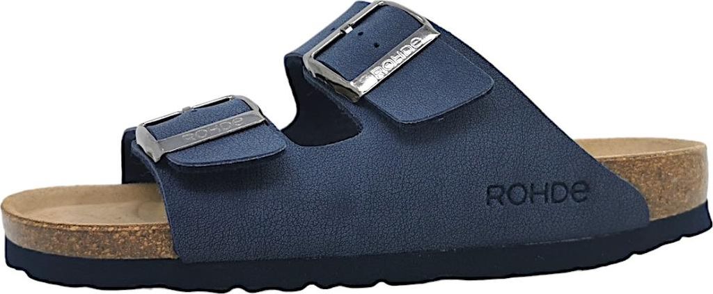 Rohde Damen Pantolette zwei Riemen Schnalle gepolstert Kork Produktbild 