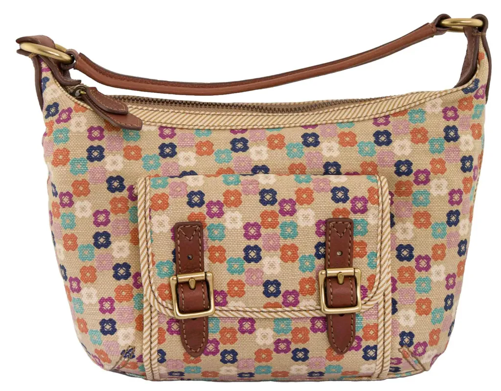 Sac à main Fossil Tate Hobo Wmns Shoulderbag Natural Floral Mix Chic