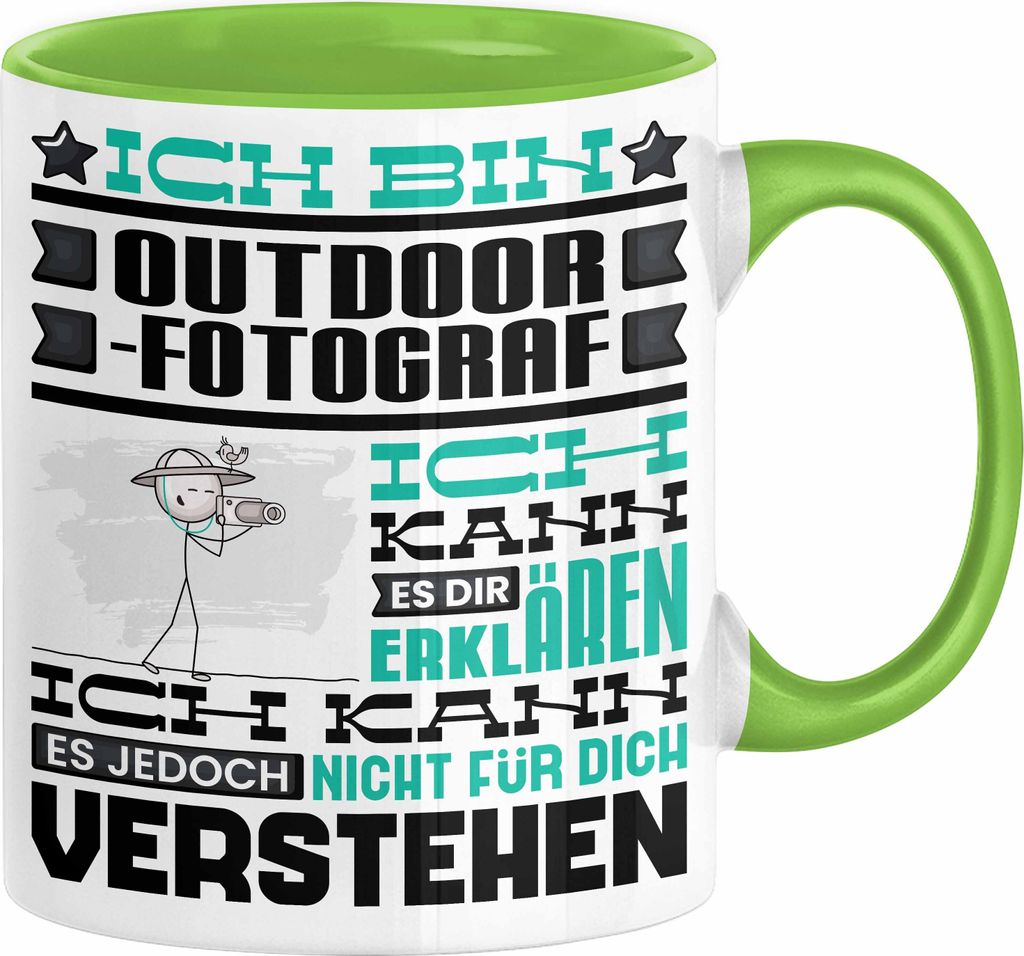 Outdoor-Fotograf Geschenk Kaffee-Tasse Geschenkidee für Produktbild 