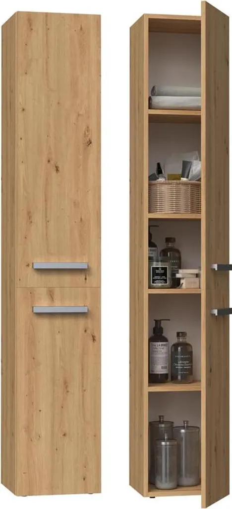 Armadio Bagno Salvaspazio NEL II | Rovere Tradizionale Stretto