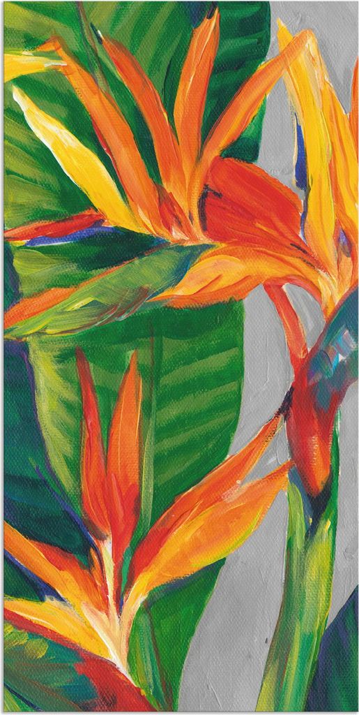 ARTland Wandbild Alu für Innen & Outdoor Paradiesvogel II Größe: 50x100 cm