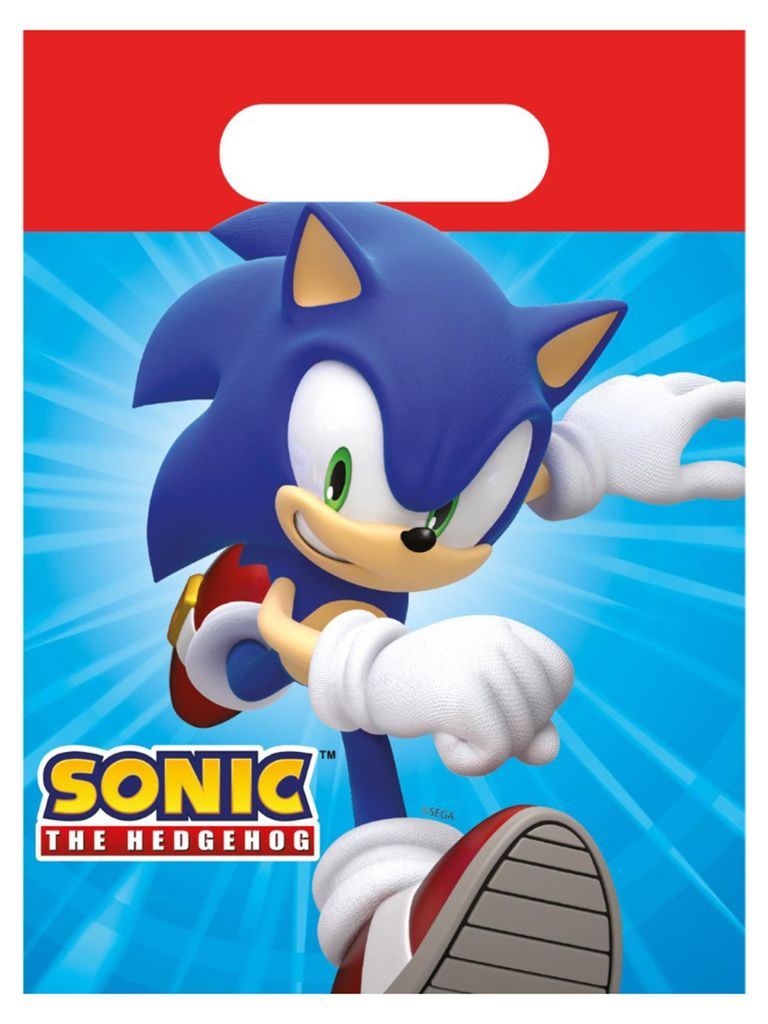 4 Sonic Papiertüten für Geschenke -