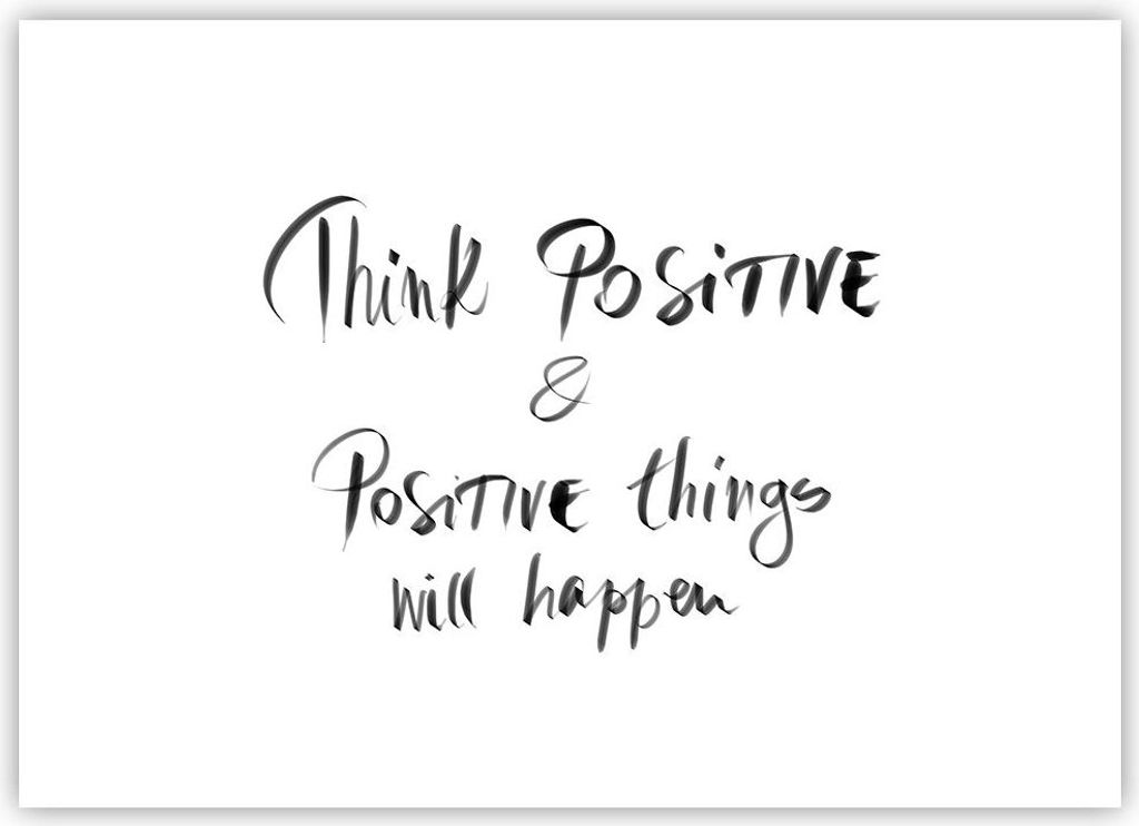Poster - Poster ohne Rahmen - Motto Gedanke positiv - 70x50 cm - Wand Bild - Wanddeko - Wandbilder - Kunstposter - Wandposter - Bilder - Kunstdruck...