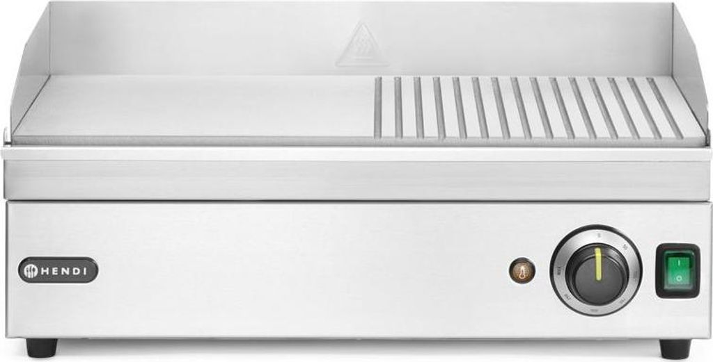 HENDI piastra grill mezza scanalatura, Linea Cucina, Immagine del prodotto 