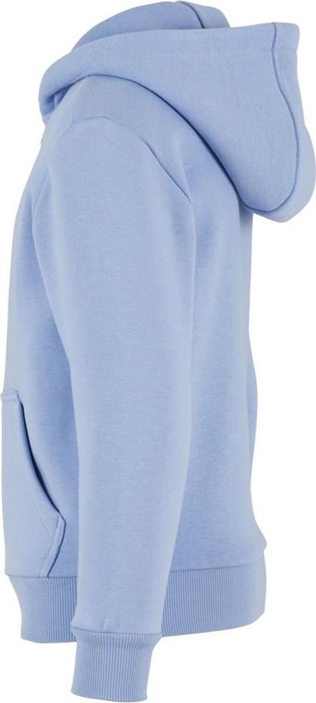 Build Your Brand - Hoodie mit durchgehendem Reißverschluss für Kinder, Flauschig RW10782 (146-152) (Hellblau)