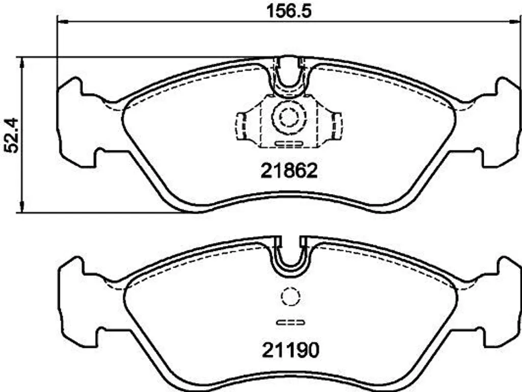 Kit plaquettes de frein à disque pour Vectra B J96 référence 11046156