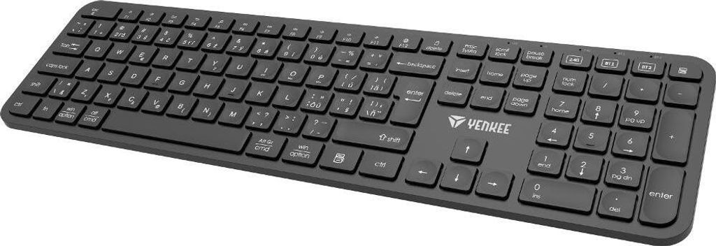 YENKEE Wireless keyboard Ego Dual 2.4G + BT1 + BT2