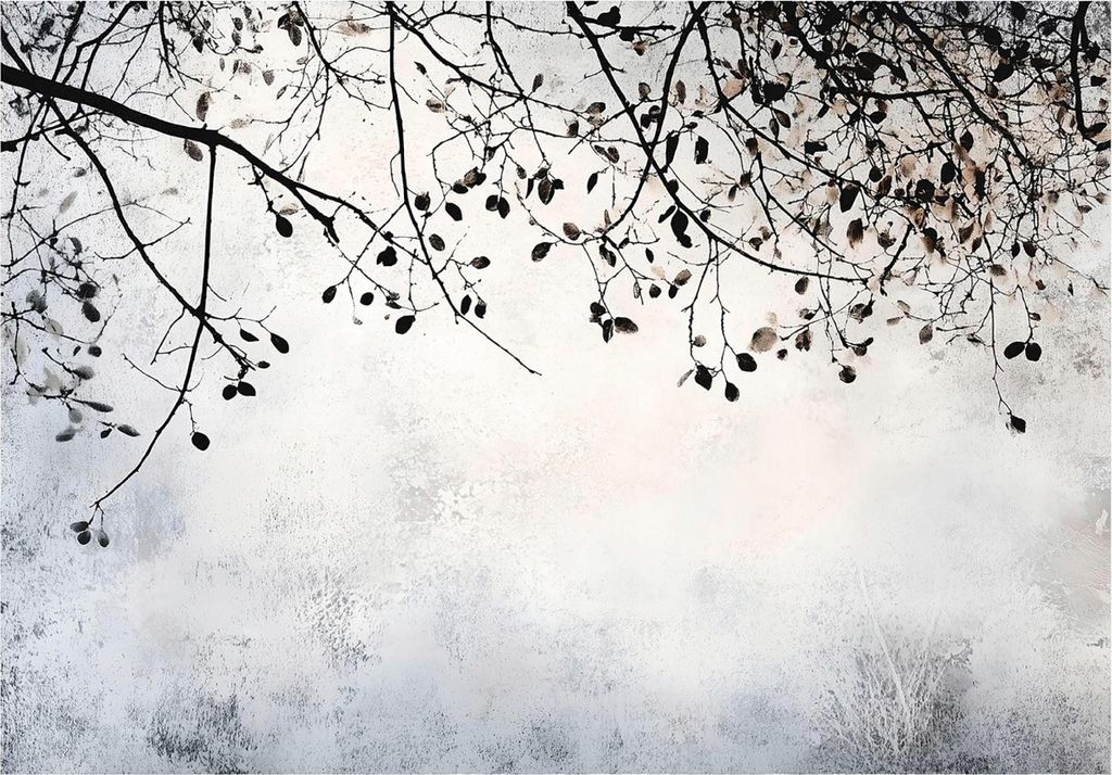 Fototapete - Baum Zweige - 300x210 cm - inklusive kleister - Vlies Tapete - Vliestapete Wohnzimmer Schlafzimmer Küche Modern Wandtapete