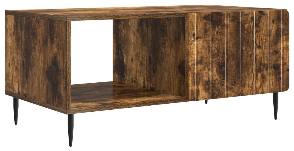 vidaXL Moderner Couchtisch aus hochwertigem Holz mit Ablagefläche, kompakt