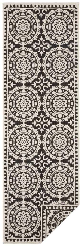 80x350 cm Bieżnik Twin Supreme 104129 Czarny / Kremowy - na Zdjęcie produktu 