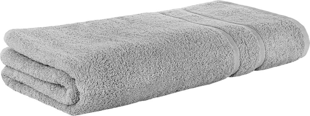 Premium Frottee Saunatuch 80x200 cm in hellgrau von Produktbild 