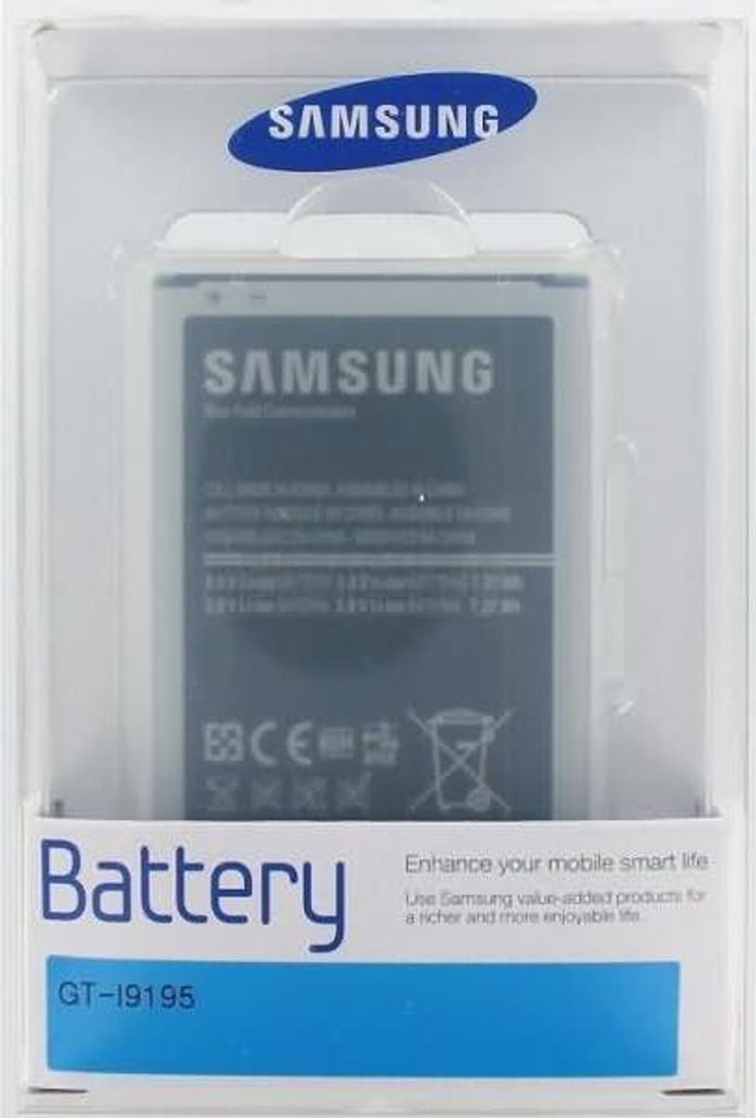 Akku für Samsung Galaxy S4 Mini Duos NFC Li-Ion 3,8 Volt 1900 mAh schwarz.