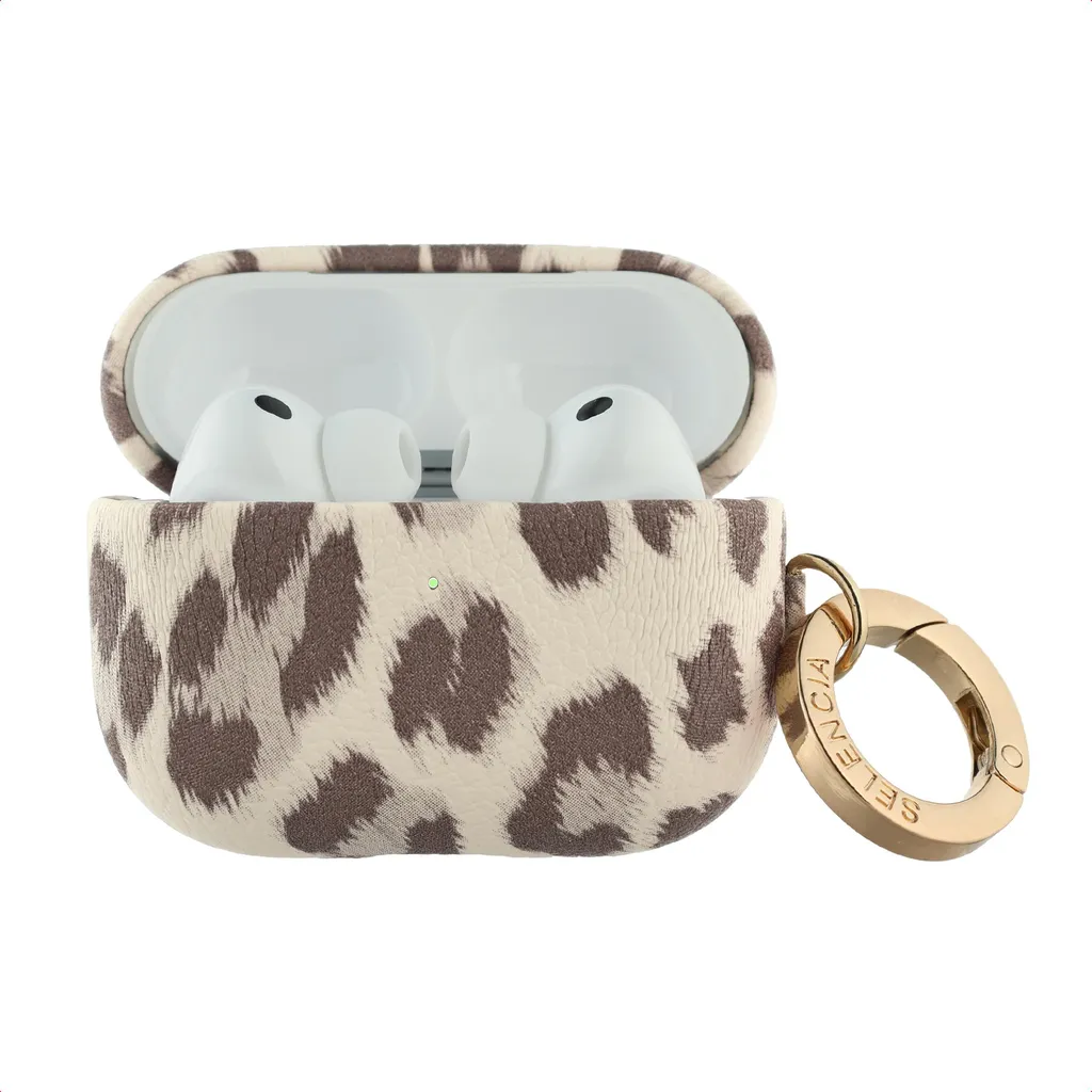 Selencia Sabi Case AirPods Pro 3 - Stampa leopardata - Soft Ivory