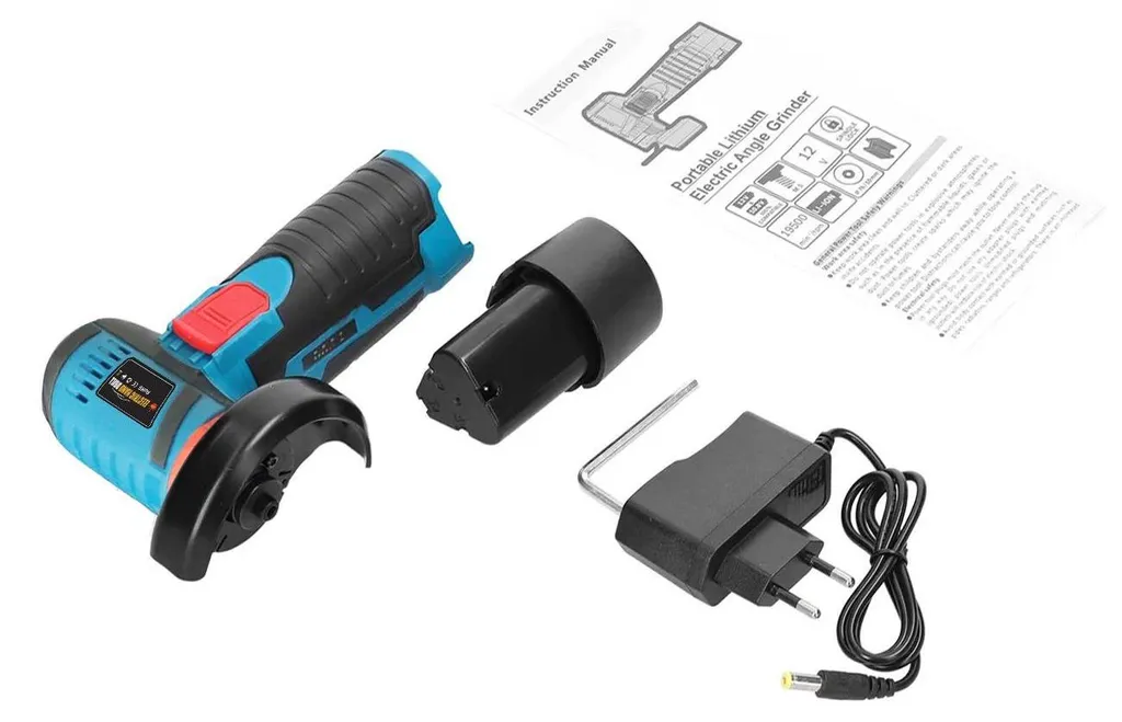 Meuleuse polisseuse sans fil 12V Li-Ion bleu ciel polyvalente et légère