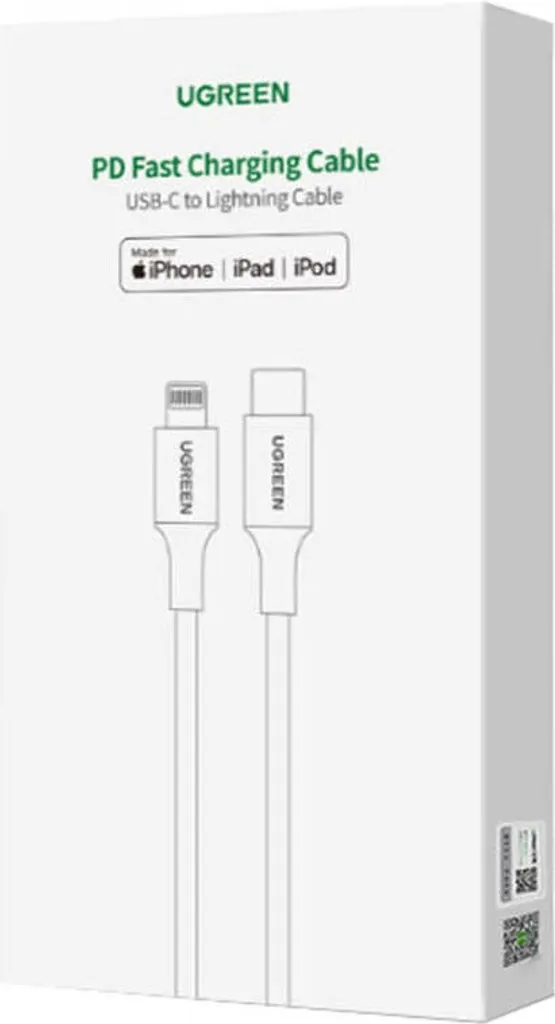 Câble de charge USB-C vers Lightning Ugreen 2M pour iPhone et iPad Noir - 8