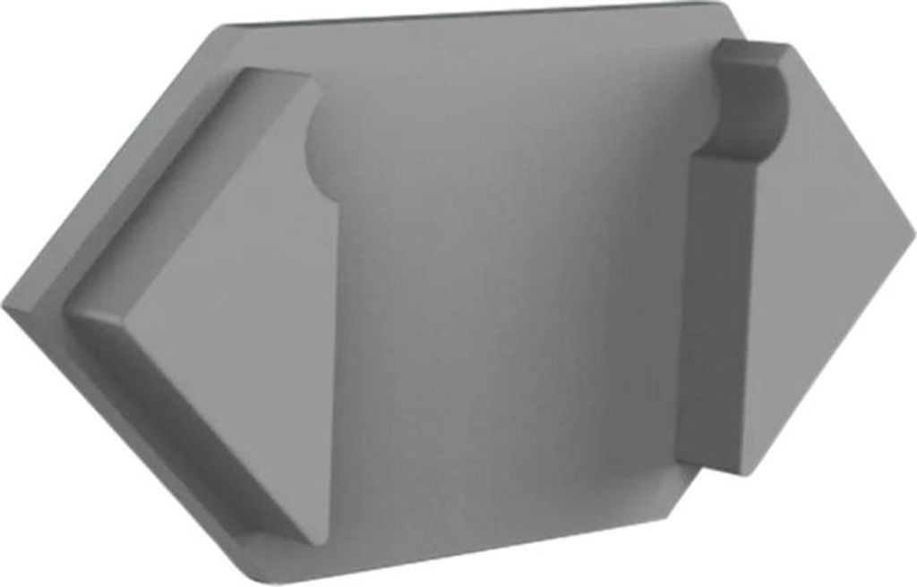Endkappe für LED Alu Trockenbauprofil Exo-T5_16 + Cover PC45 _16