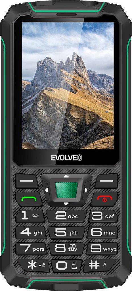 Evolveo Strongphone W4 DualSIM Black/Green (SGM SGP-W4-BG)