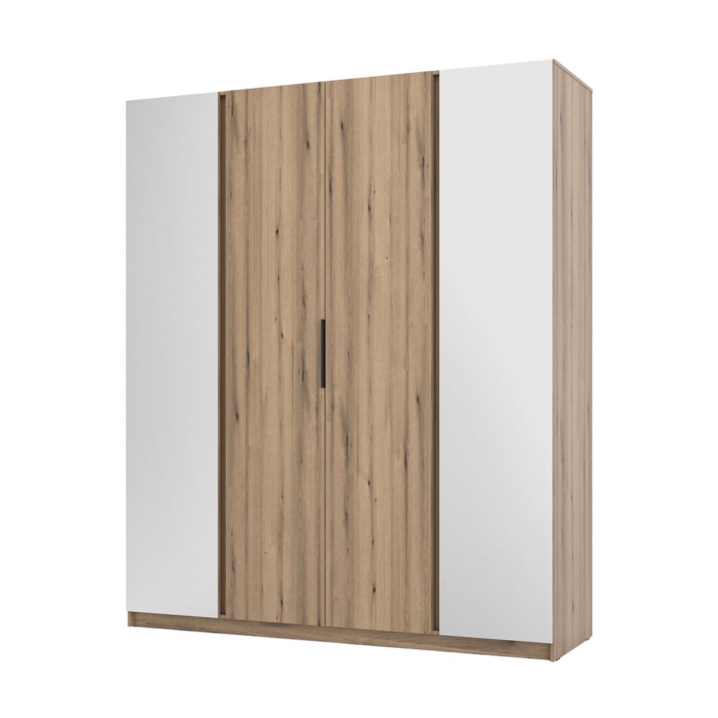 Großer Kleiderschrank 200 VERU - Evoke Oak / Evoke Oak