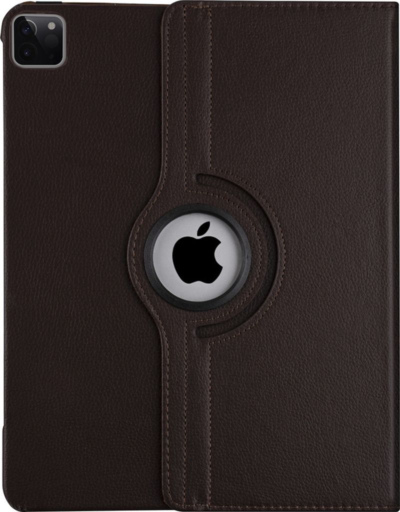 Apple iPad Pro 12.9 (2021) Book Case Tablet - Brown - 360 Degree Rotatable