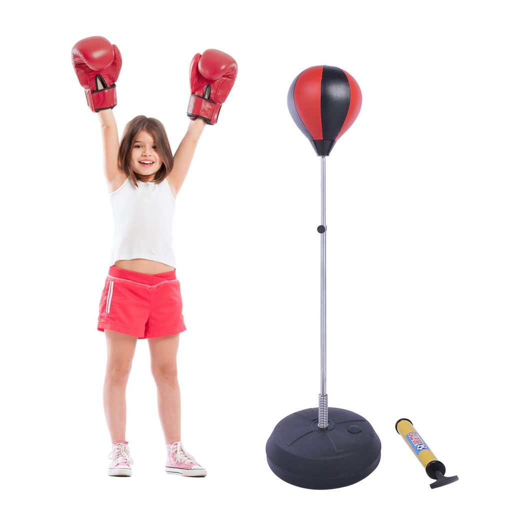 Boxen Kinder Standboxsack Standbox Punchingball Training Pumpe Boxhandschuhe 