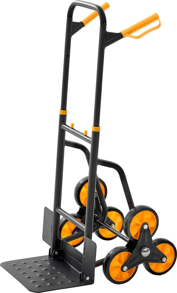 SucceBuy Diable Escalier 200kg avec 6 Roues et Poignée Télescopique