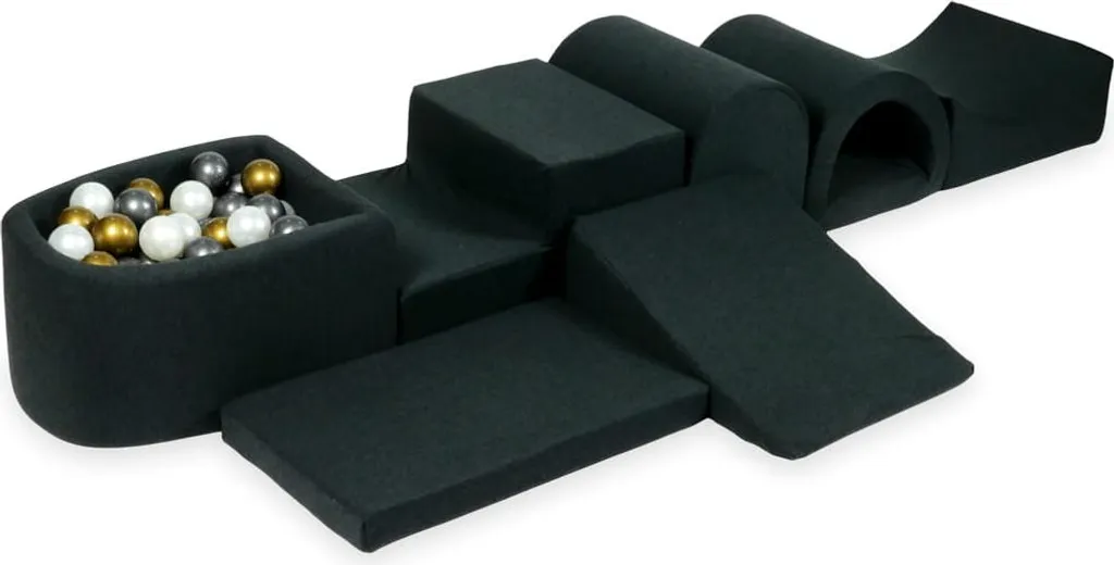 Aire de jeu en mousse avec piscine à balles Micrographite 100 balles