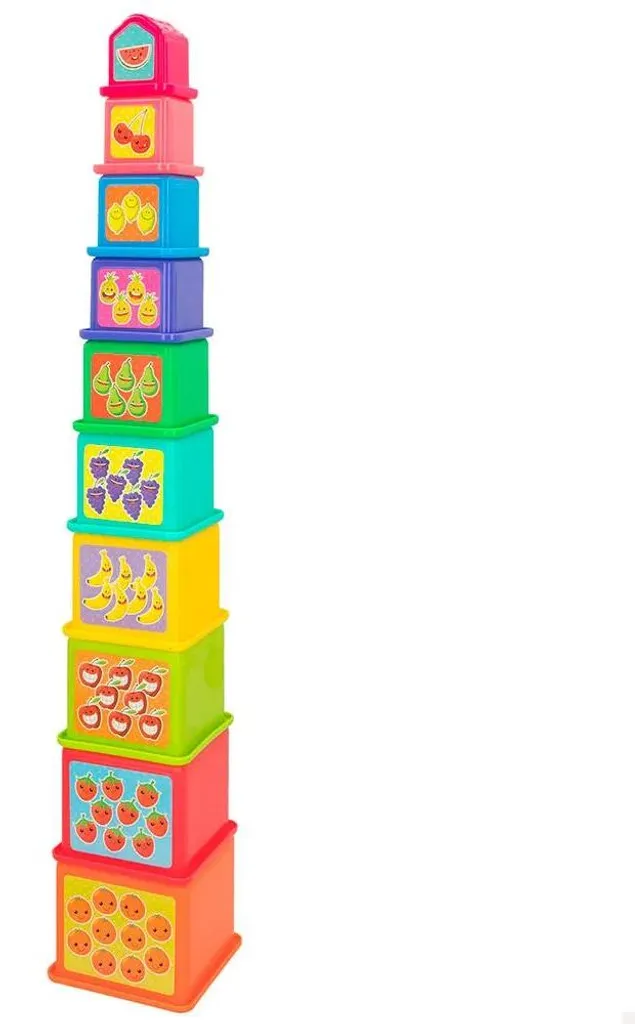 Blocs empilables PlayGo 10 pièces - Solution d'éveil compacte et sûre - 2