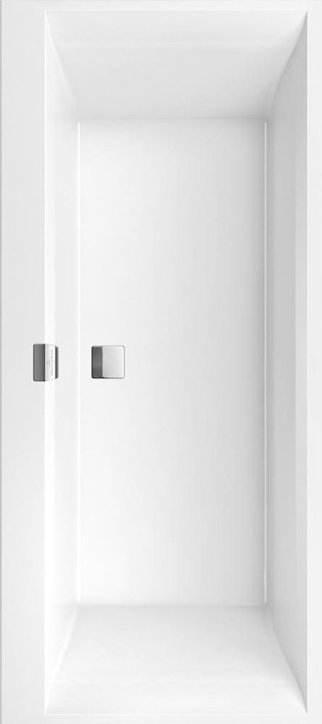 Villeroy & Boch Whirlpoolsystem SQUARO EDGE 12 Combipool Entry, inkl. Multiplex Trio Technik Position 1 weiß