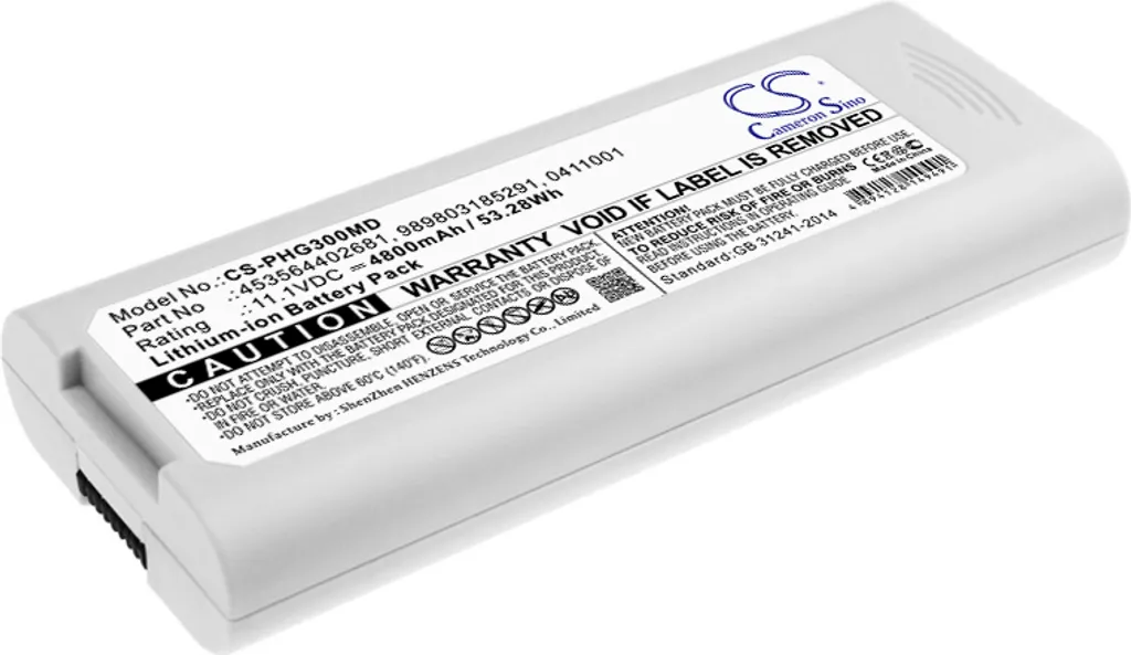 Batterie Li-ion 11.1V pour Philips TC20 remplace 0411001 et 989803185291