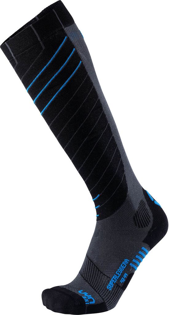 UYN Superleggera Skisocken Herren anthrazit/azur 35-38