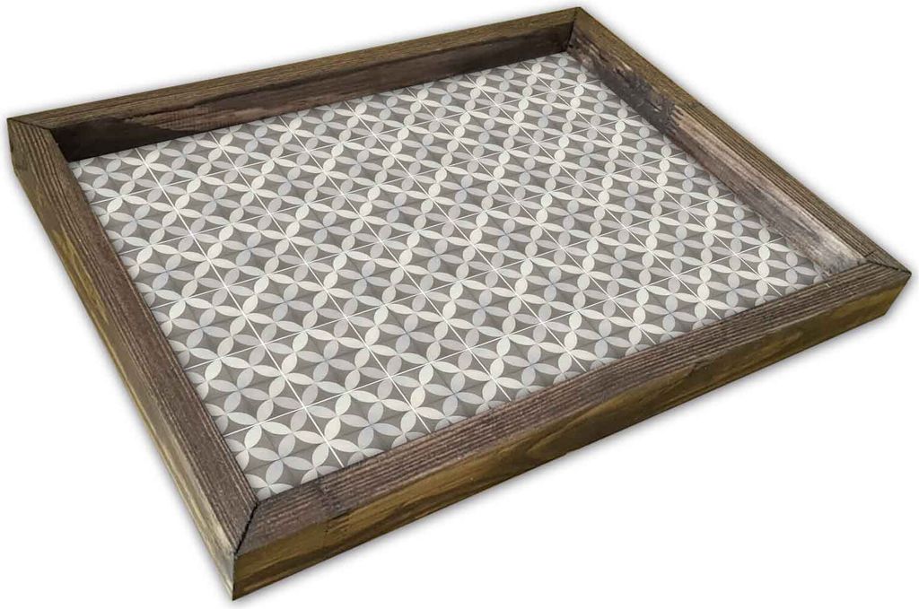 Evila Originals, AT- TRX0229, Bunt, Serviertabletts, Gemälde: 100% MDF (Dicke: 2