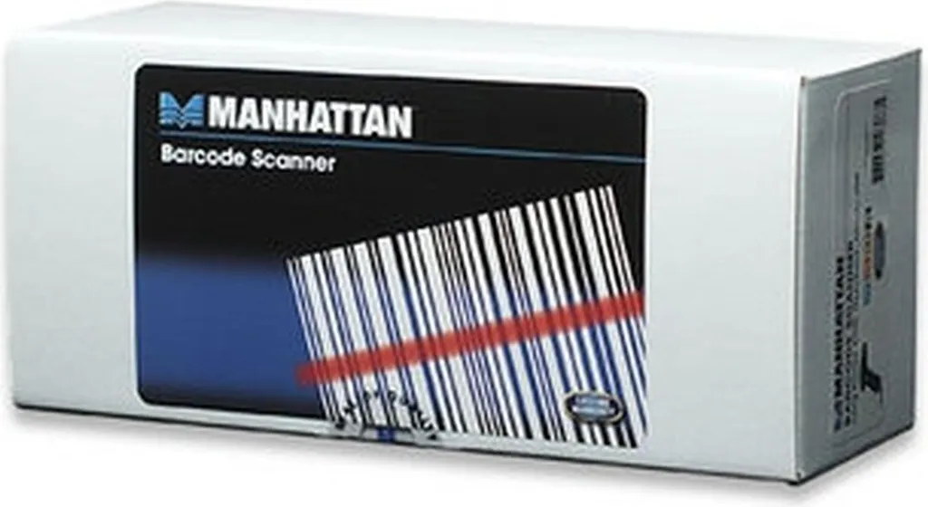Douchette Code-barres Filaire CCD Manhattan 100mm avec Câble USB