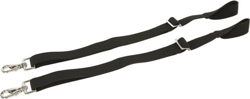 Kerbl Beinschnüre schwarz für RugBe Decken mit Snaphook, Größe:One Size