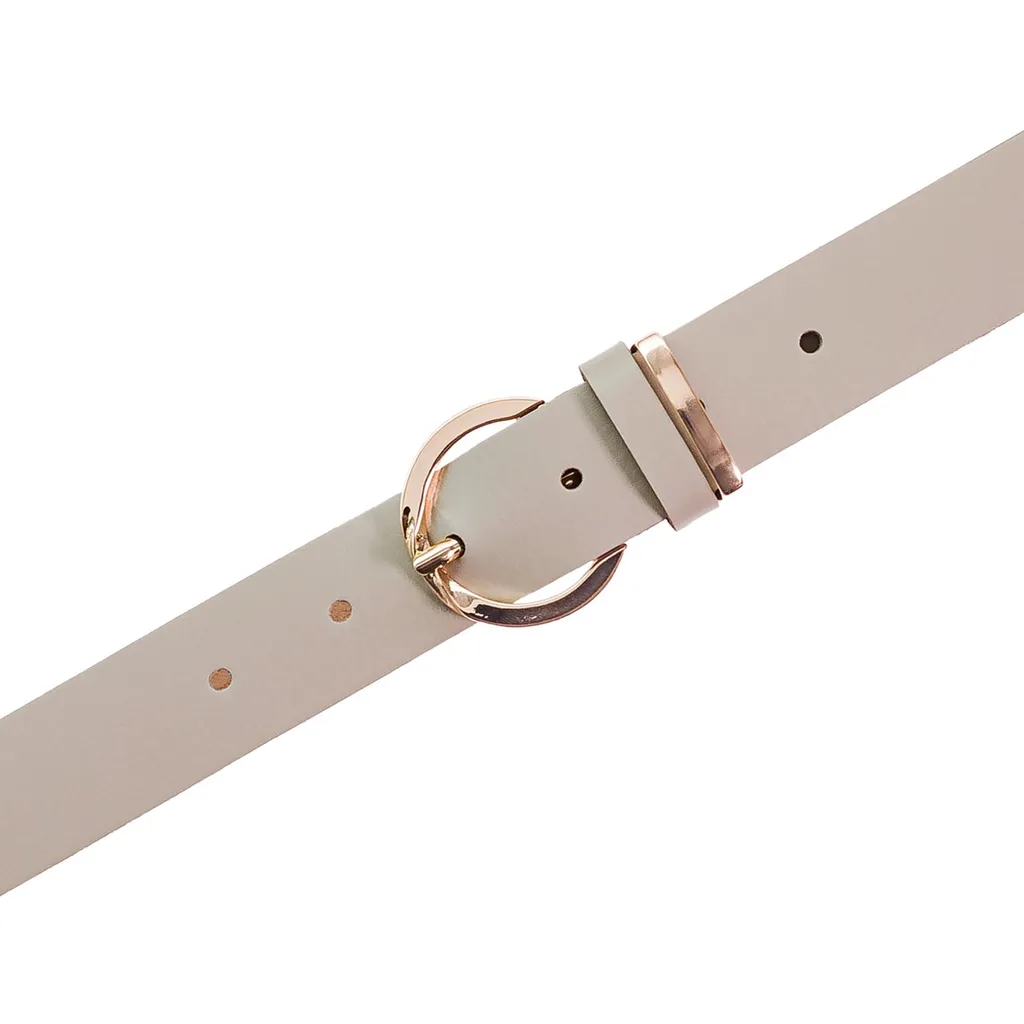 Cintura Vanzetti 30mm Pelle Avorio W80 - Accessorio Donna Elegante - 5