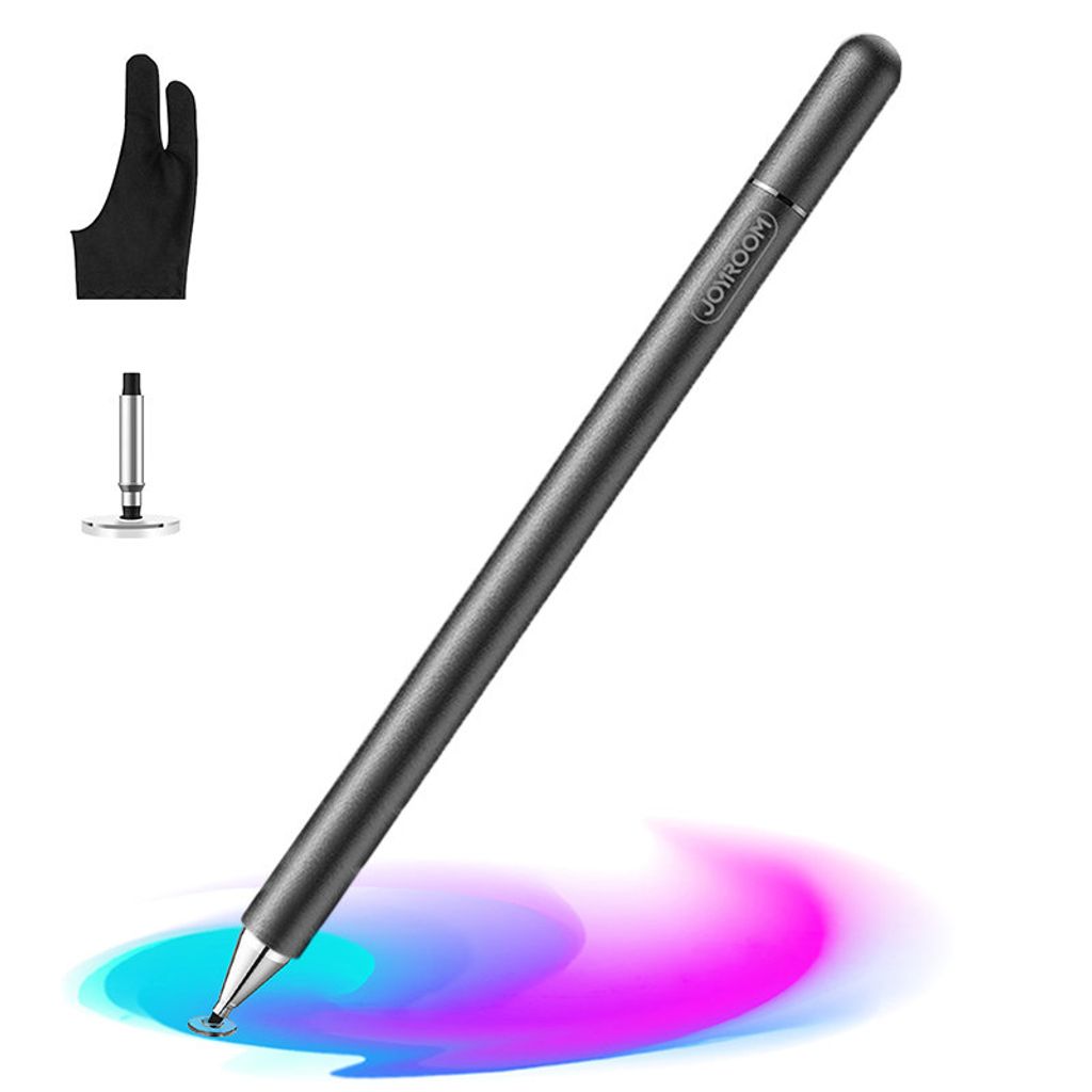 2X Premium Touchstift schwarz mit 20 x Ersatzspitzen Eingabestift Stylus Touch Pen 