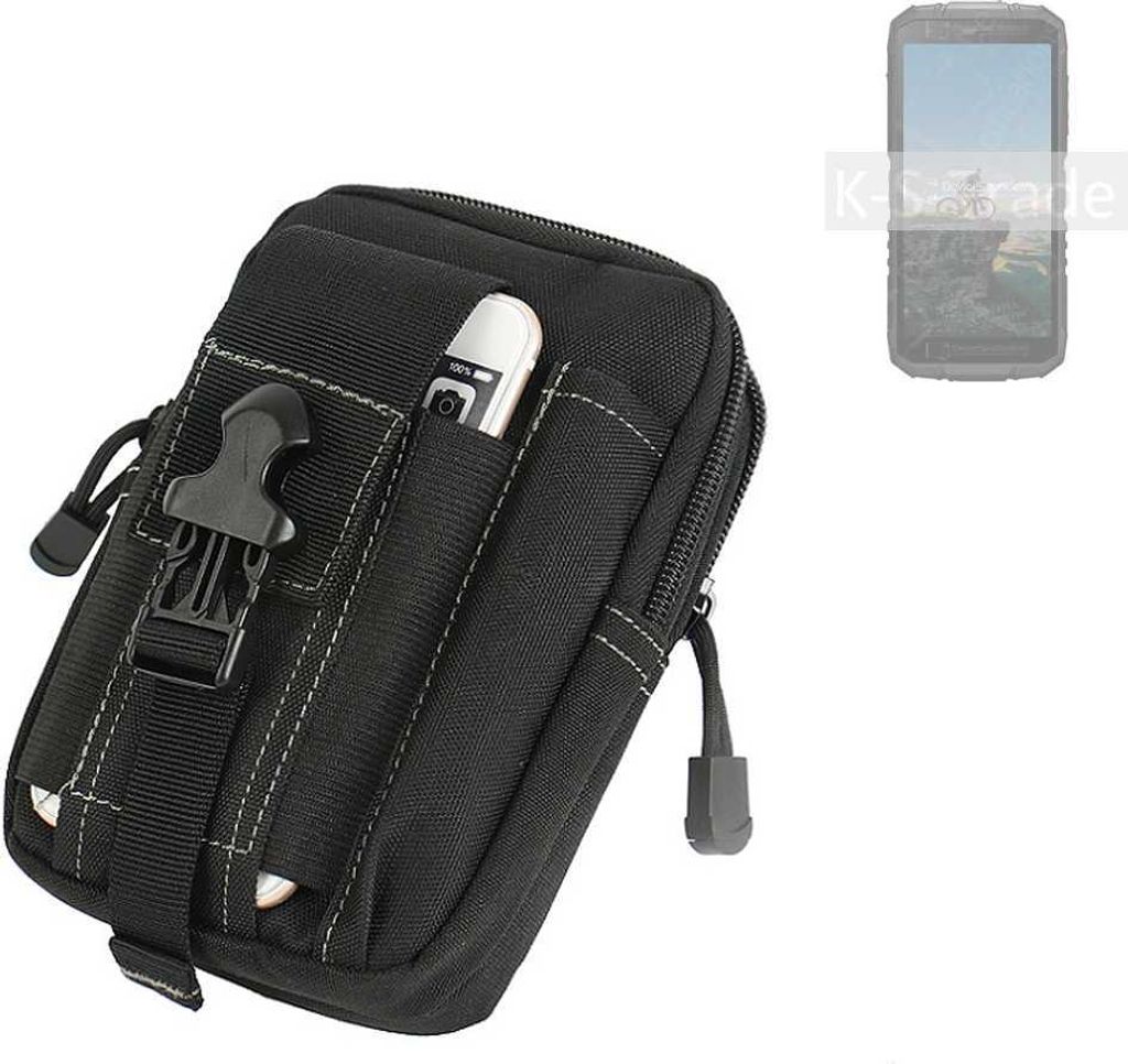 K-S-Trade Gürtel Tasche kompatibel mit Doogee S41 Pro Gürteltasche Holster Schutz Hülle Handy Hülle Smartphone outdoor Handy-Hülle schwarz