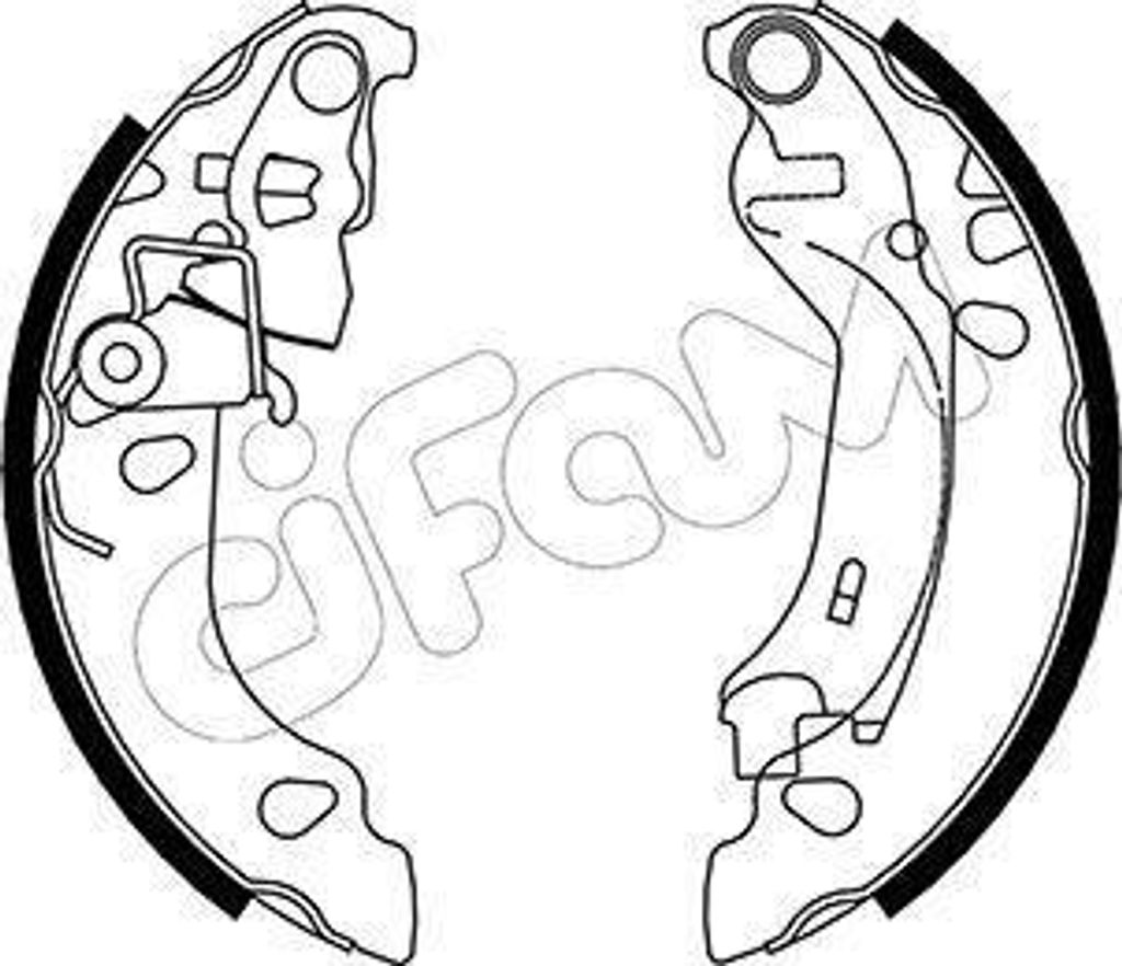 CIFAM Bremsbackensatz Trommelbremse Hinten für FIAT PANDA (169) 180,0mm 153-083