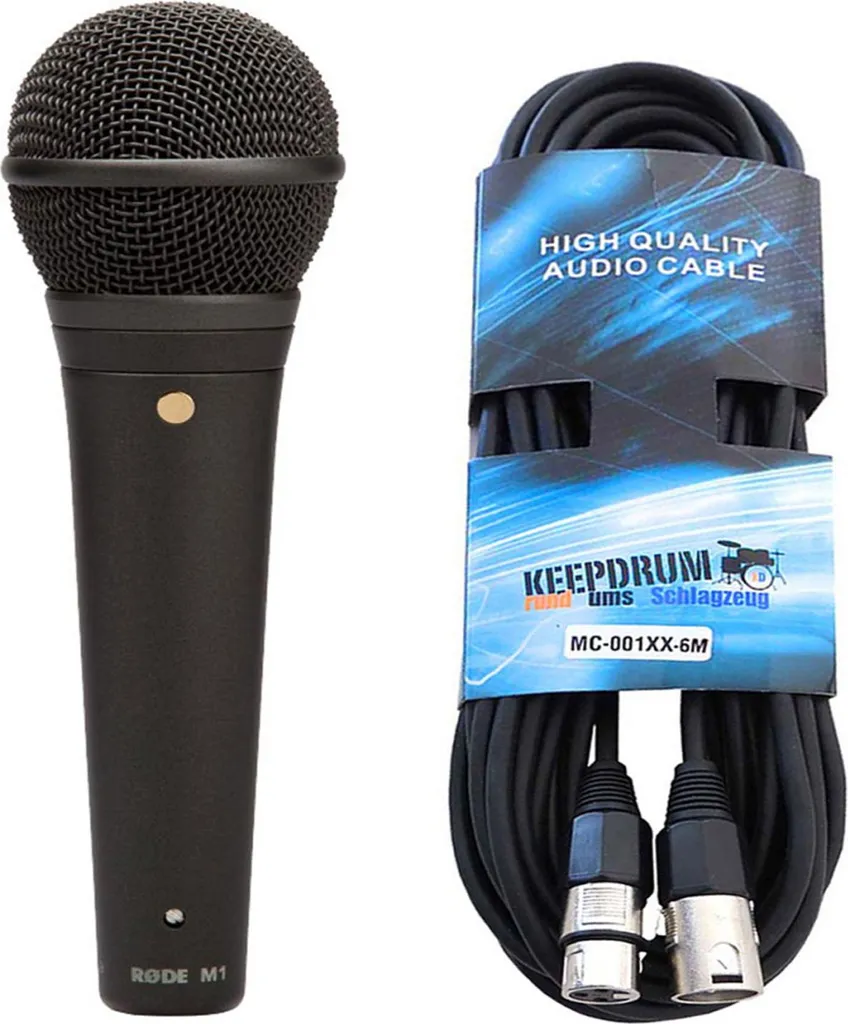 Rode M1 Microfono Dinamico con Cavo per Podcast e Live Streaming