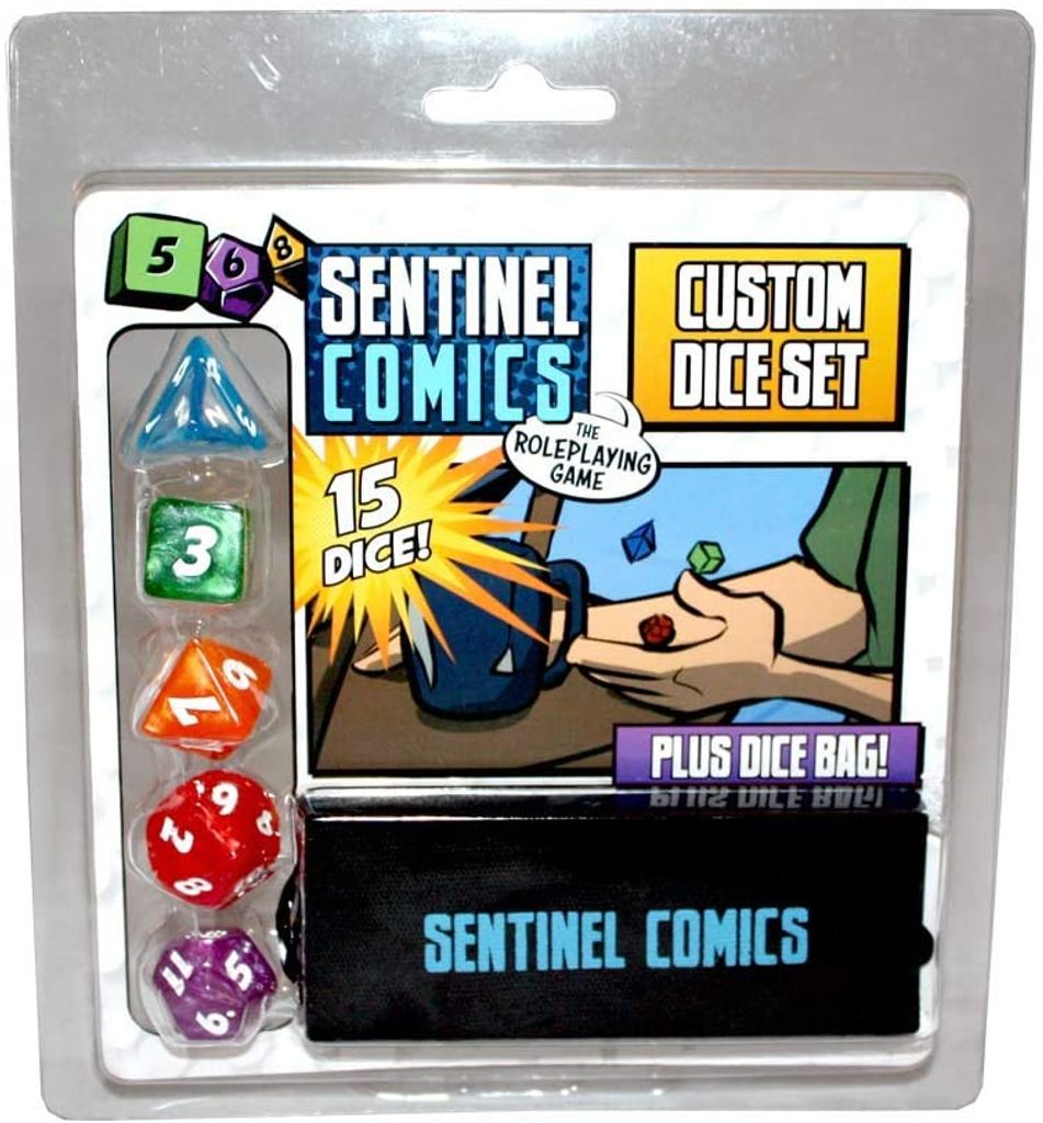 Sentinel Comics Rollenspiel Würfelset – 15-teiliges Würfelpaket