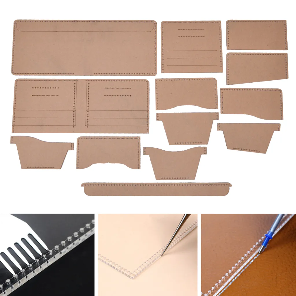 Gabarit en Cuir Acrylique Durable - Modèle de Découpe Rigide de 2mm