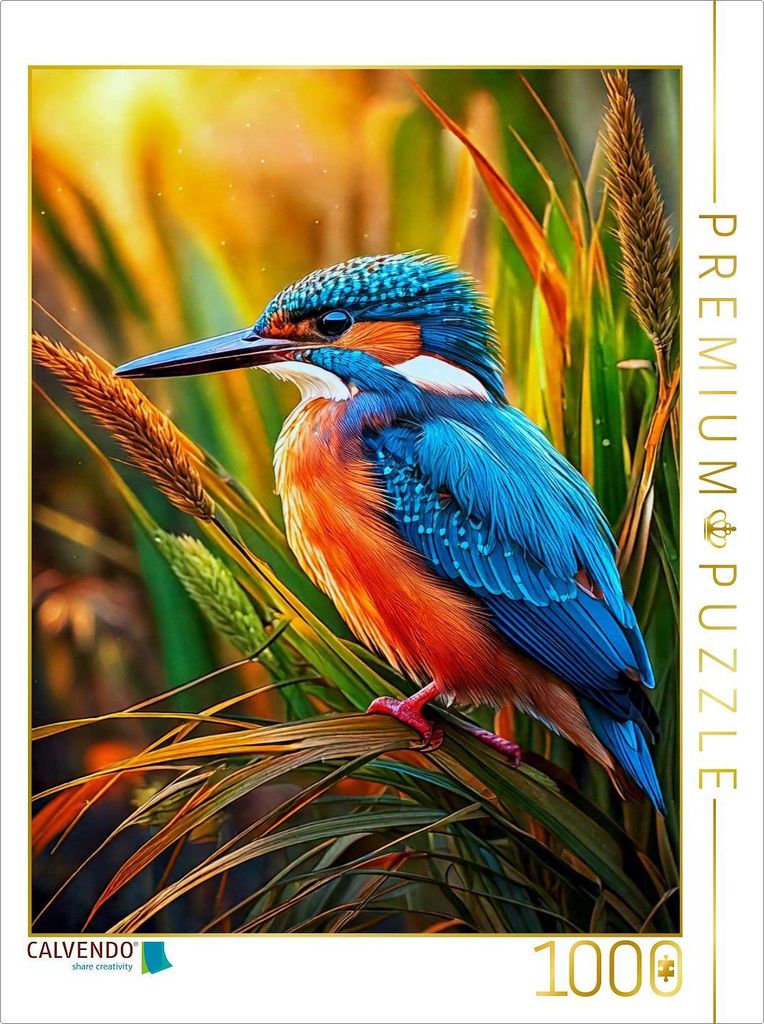 CALVENDO Puzzle Eisvogel | 1000 Teile Lege-Größe 64x48cm Foto-Puzzle für glückliche Stunden