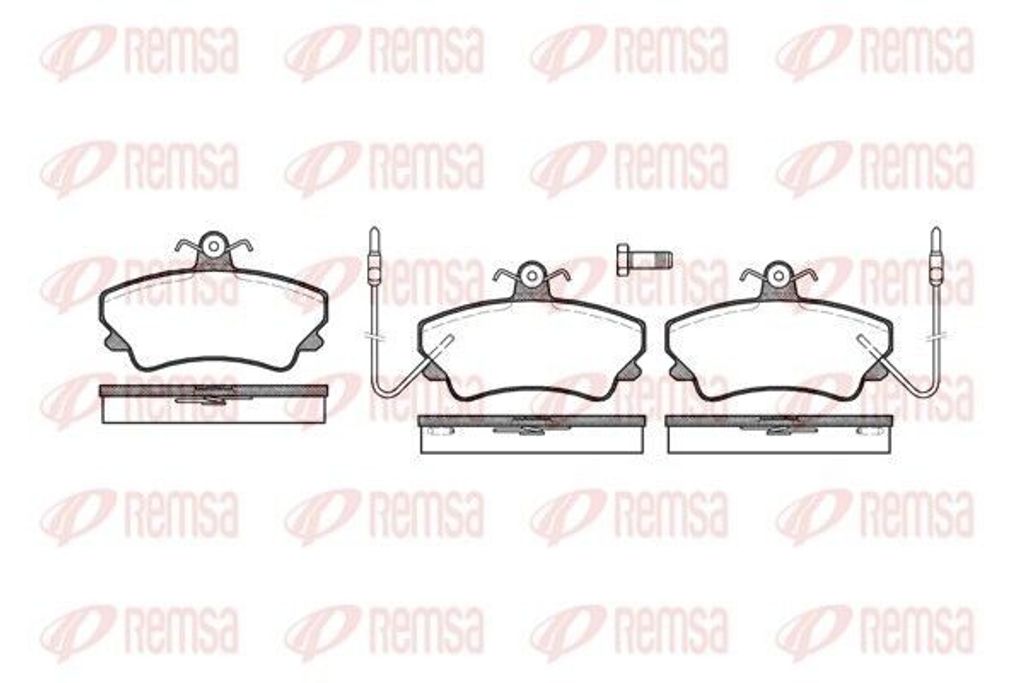 REMSA Bremsbeläge Satz Vorne Bremsklötze für RENAULT ESPACE II (J/S63) 0409.02