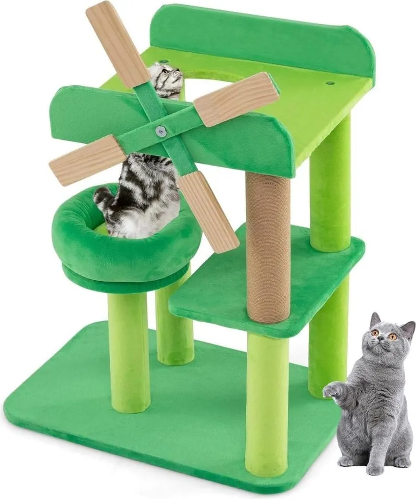 Arbre à chat stable et griffoir efficace contre les griffades meubles