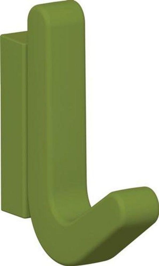 Einzelhaken Ser.477 matt,elastisch Ku.(TPU) 74 apfelgrün H.68mm HEWI