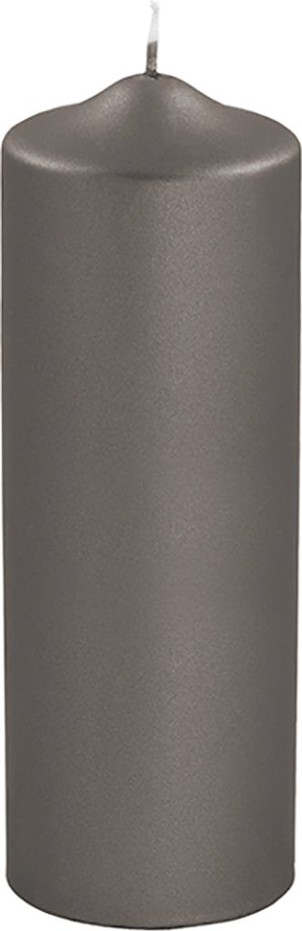 Fink CANDLE, metallic Stumpenkerze, Paraffin, mocca, L. 8 Produktbild 