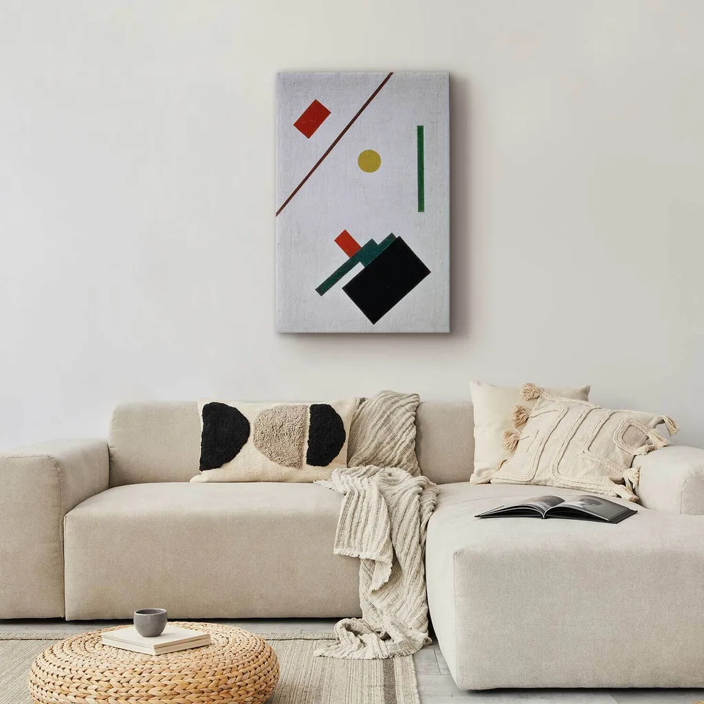 Quadro Kazimir Malevich 80x120 cm - Arte Astratta Moderna su Tela XXL - 3